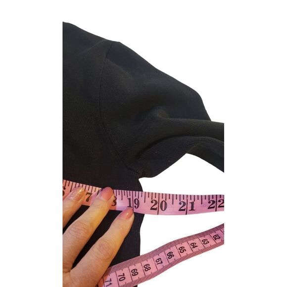 Vintage DESIGN HISTORY Black SILK Blend Knit Collared Cardigan Sweater Jacket‎ L - Picture 13 of 15